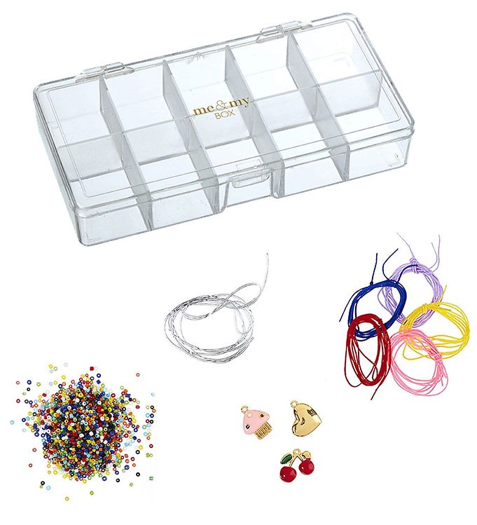 Metallic/Multif Amp Box Smykkesæt Smykke Kit Armbånd Guld - Me&my Box Armbånd  - 5745000391110