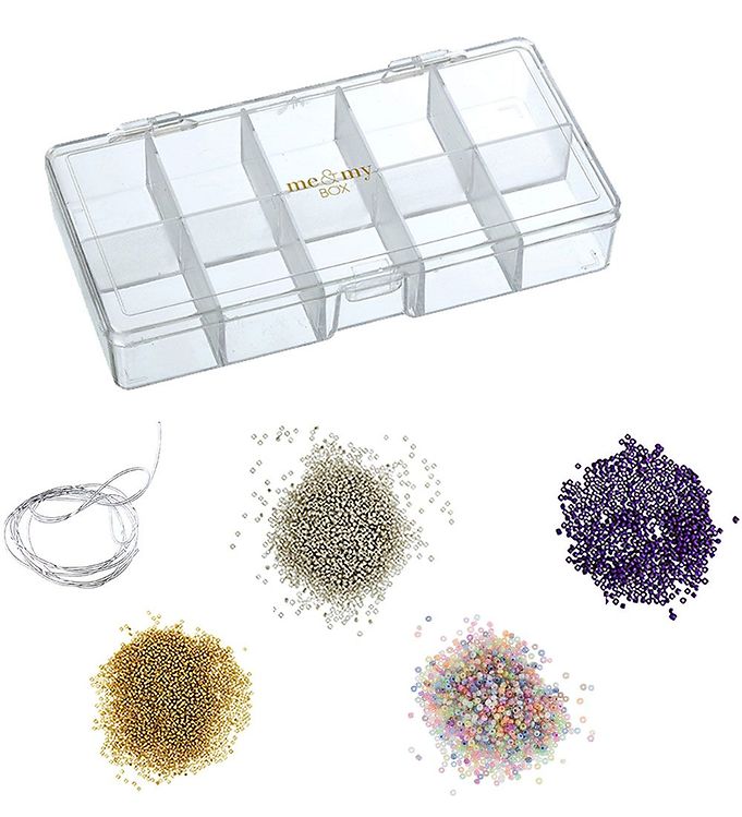Multifarvet Amp Box Smykkesæt Smykke Kit Armbånd Glasperler - Me&my Box Armbånd  - 5745000391080