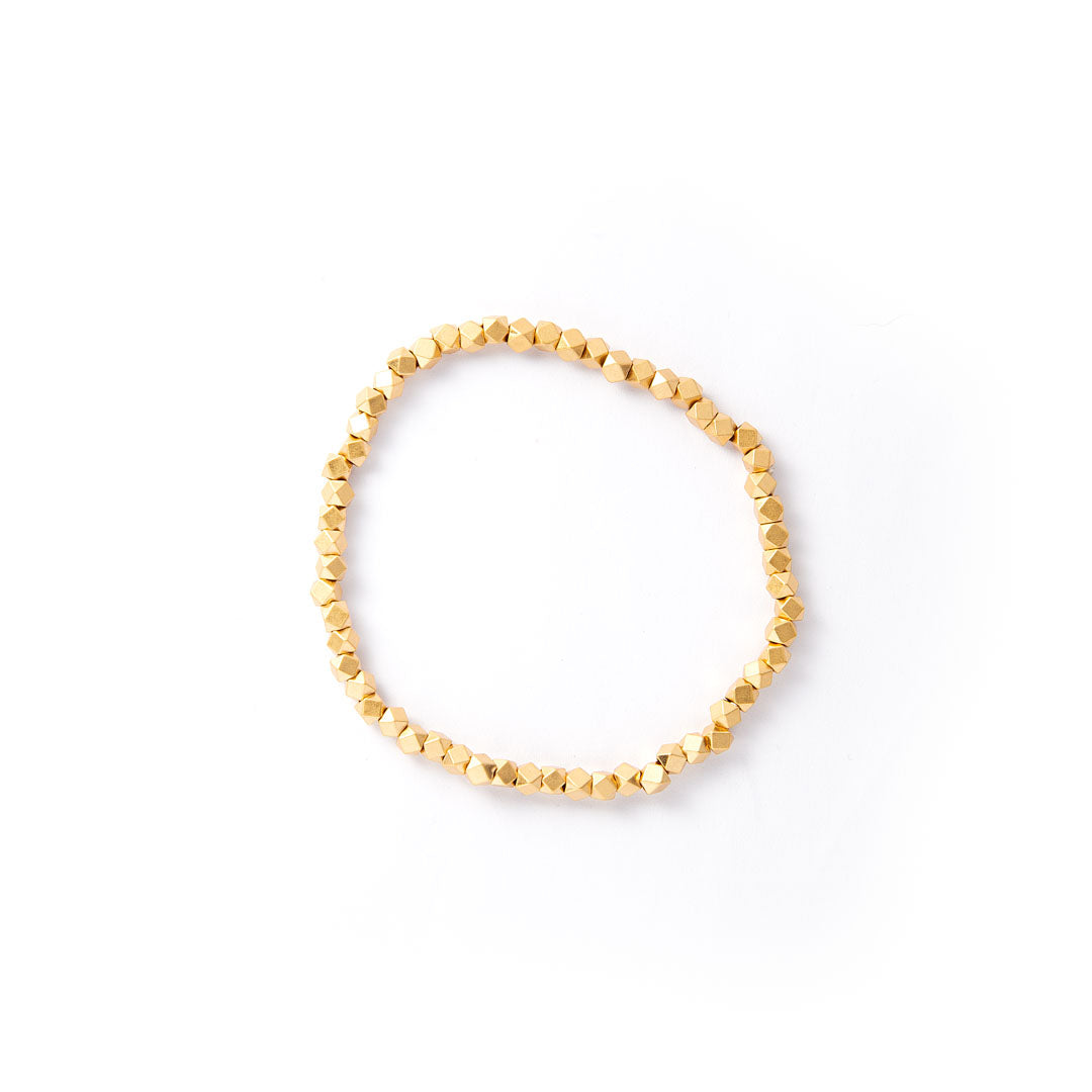 Armbånd Rhombuscube One Size Fits All Armbånd Guldfarvede Perler - Szhirley Armbånd