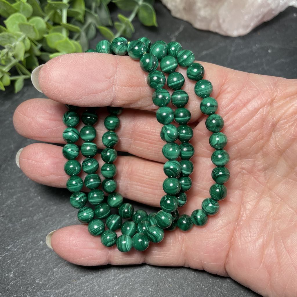 Malakit Armbånd 6mm - Malakit Armbånd