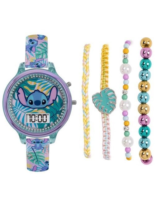 Peers Hardy Disney: Lilo And Stitch Digital Watch And Bracelet Set - Peers Hardy Armbånd  - 5018479126843