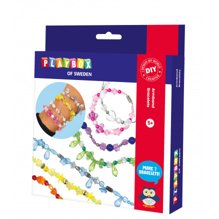 Playbox Lav Selv Sæt Strålende Armbånd - Playbox Armbånd  - 7394311904366