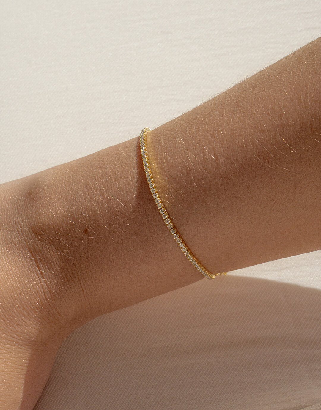 Adria Guld Tennisarmbånd - Armbånd