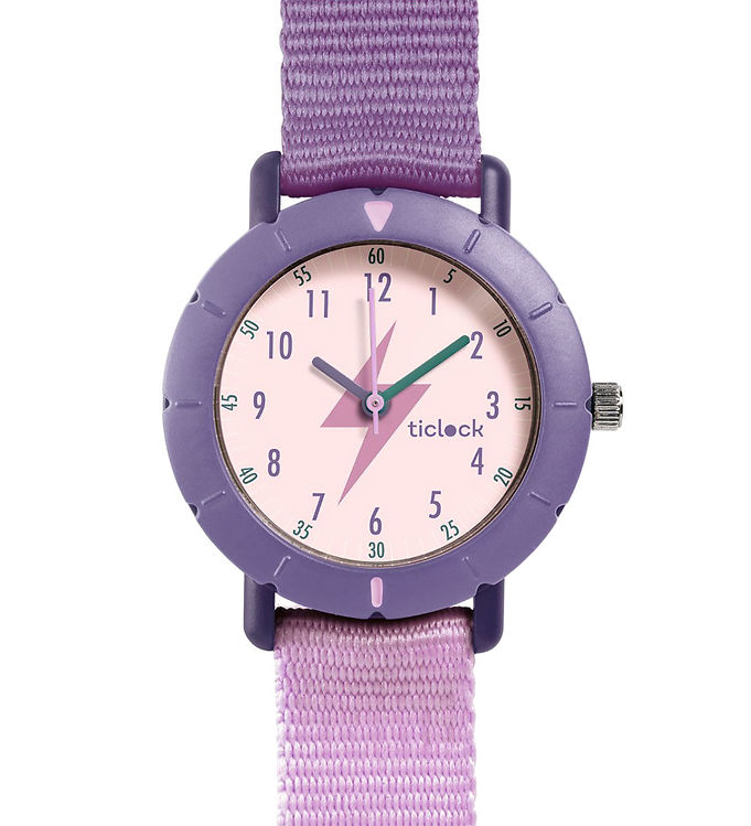 Lilla Djeco Armbåndsur Purple Flash - Djeco Armbånd  - 3070900004757