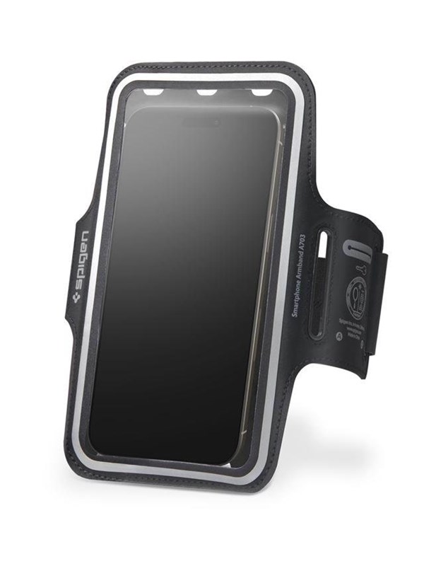 Sort Spigen Dynamic Shield Armband A703 Black - Spigen Armbånd  - 8809971220767