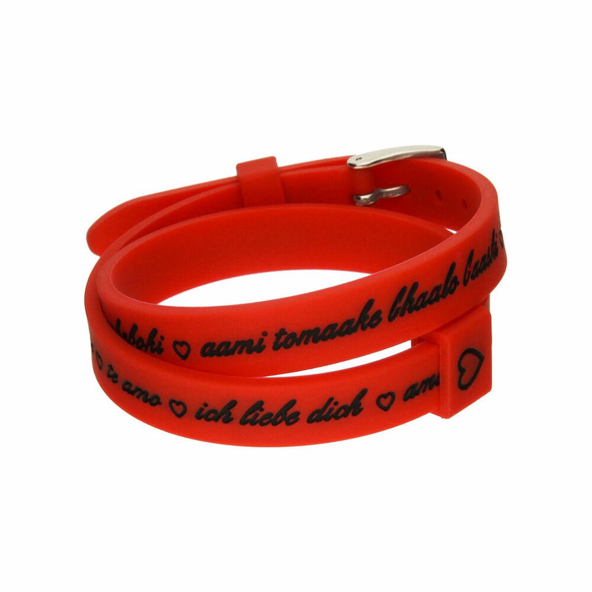 Armbånd Til Kvinder Mezzometro Love You Silver Silicone Bracelet - Il Mezzometro Armbånd  - 8054726935445