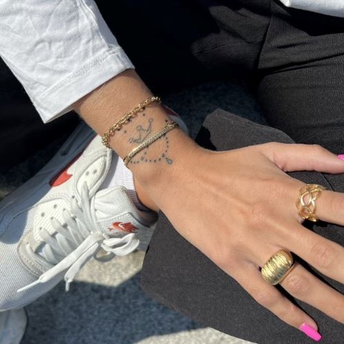 Guld Armbånd Sildeben Kæde Forgyldt Messing - Spain Armbånd  - 05740034017814