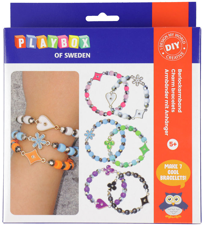 Playbox Kreativt Sæt Stk Vedhængs Armbånd - Playbox Armbånd  - 7394311916857