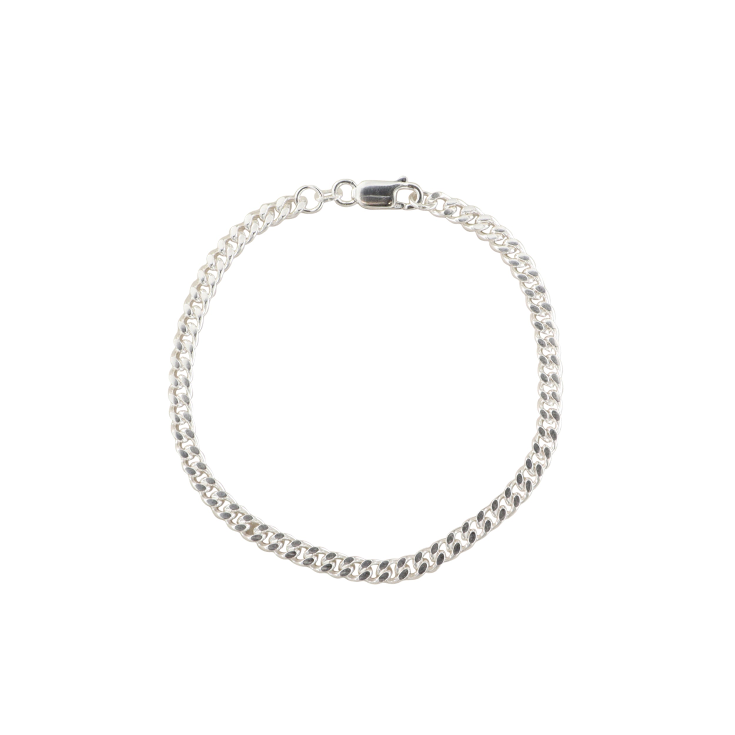 Sølv Armbånd Panser Facet Kæde Sterling - Spain Armbånd  - 05740034016022
