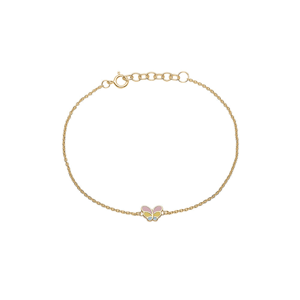 Aagaard Farveglad Sommerfugl Armånd Til Børn 1601 G09 - Aagaard Armbånd  - 1233690184869