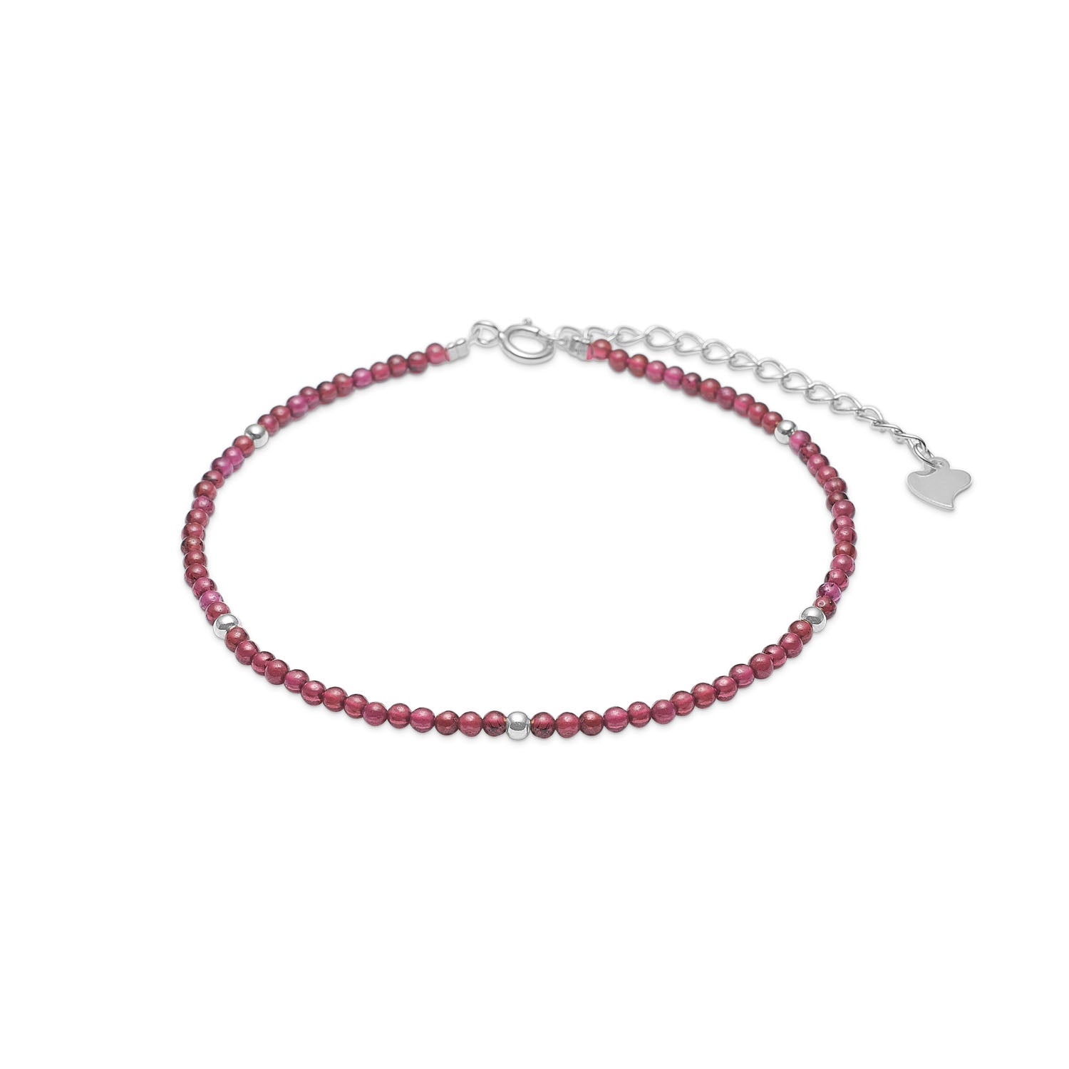 Blossom Copenhagen Sølv Armbånd Med Sten Granat 27131049 - Blossom Armbånd  - 1233690185101