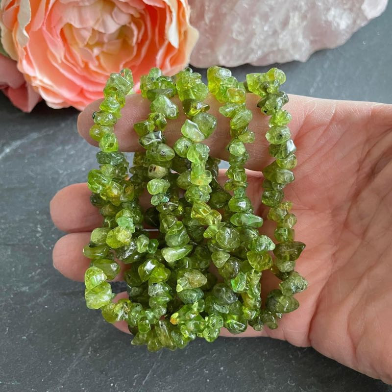 Peridot Split Armbånd - Peridot Armbånd