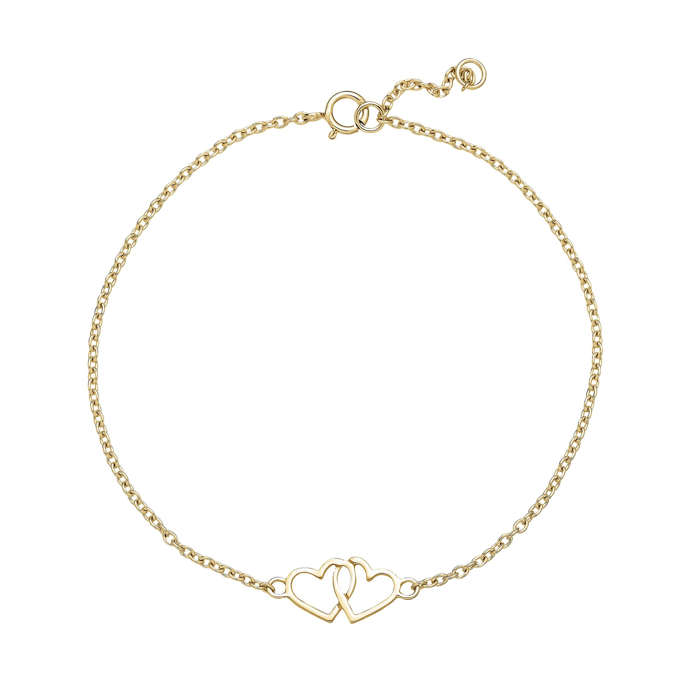 Lund Copenhagen Guld Armbånd 8kt Med Hjertet 3011370 - Lund Armbånd