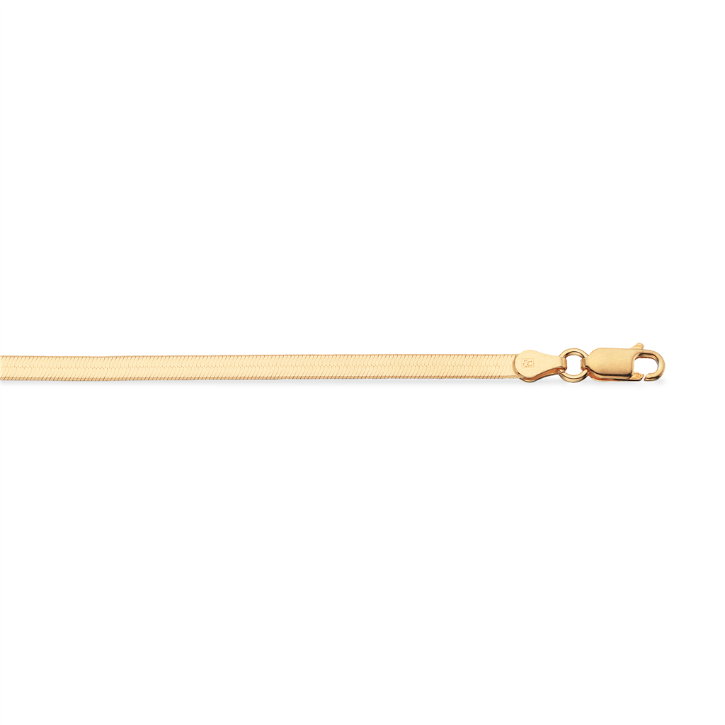 Scrouples Flad Slangekæde Armbånd Forgyldt Sølv 32912 18fg - Scrouples Armbånd  - 1233690188874