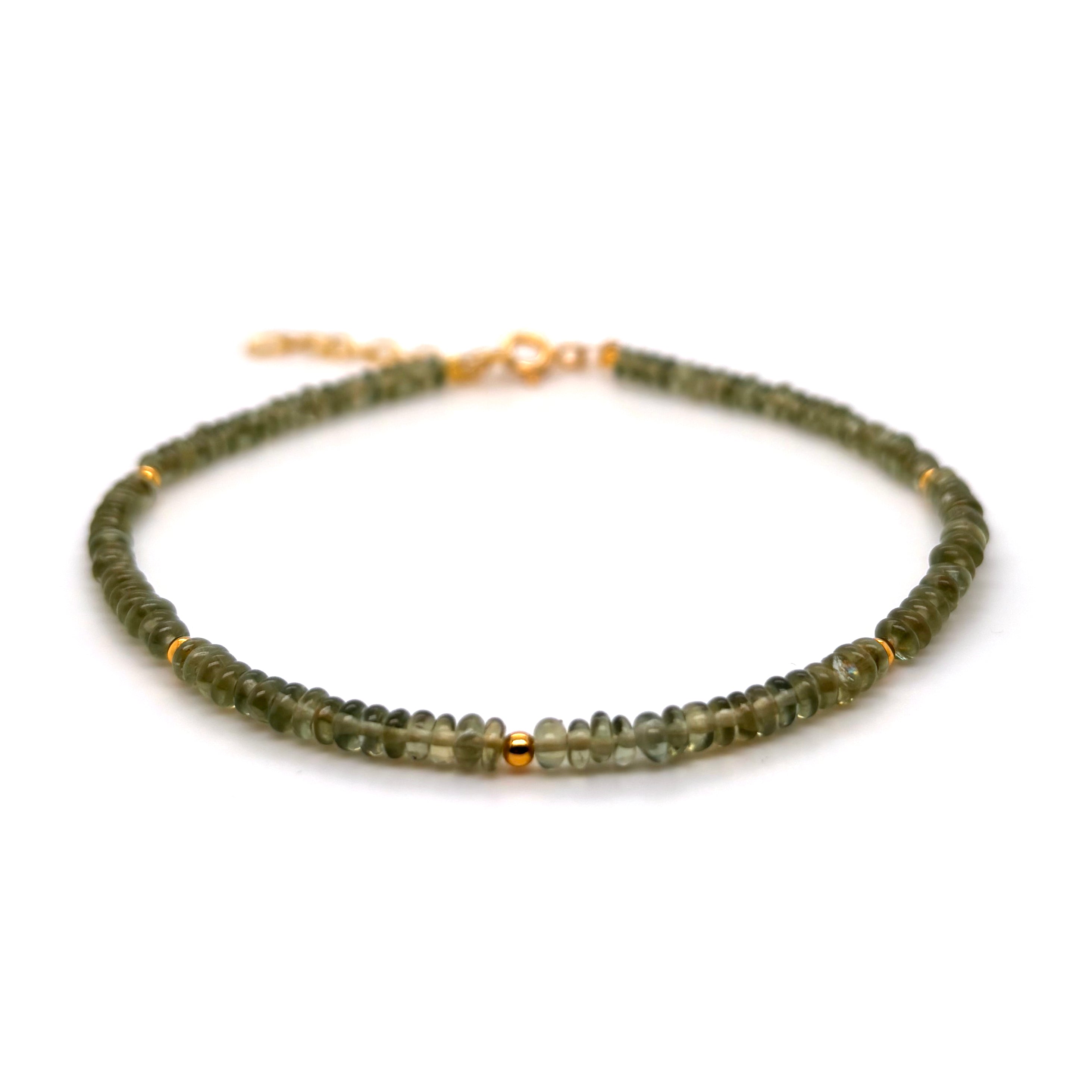 Grøn Scrouples Apatite Sten Armbånd Med Forgyldt Lås 39842a - Scrouples Armbånd