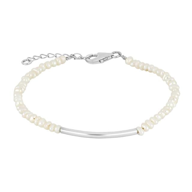 Nordahl Perle Armbånd Sølv Eller Forgyldt Sølv 80890150920 - Nordahl Armbånd