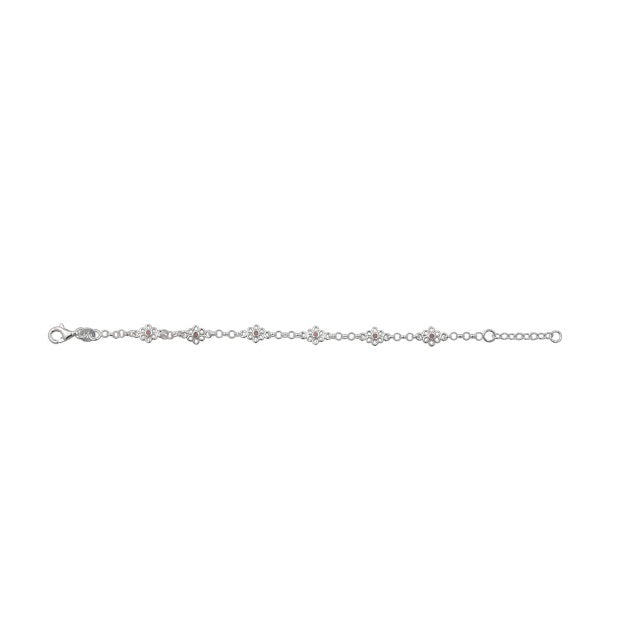Nordahl Sølv Armbånd Med Blomster 80250120900 - Nordahl Armbånd  - 1233690110547
