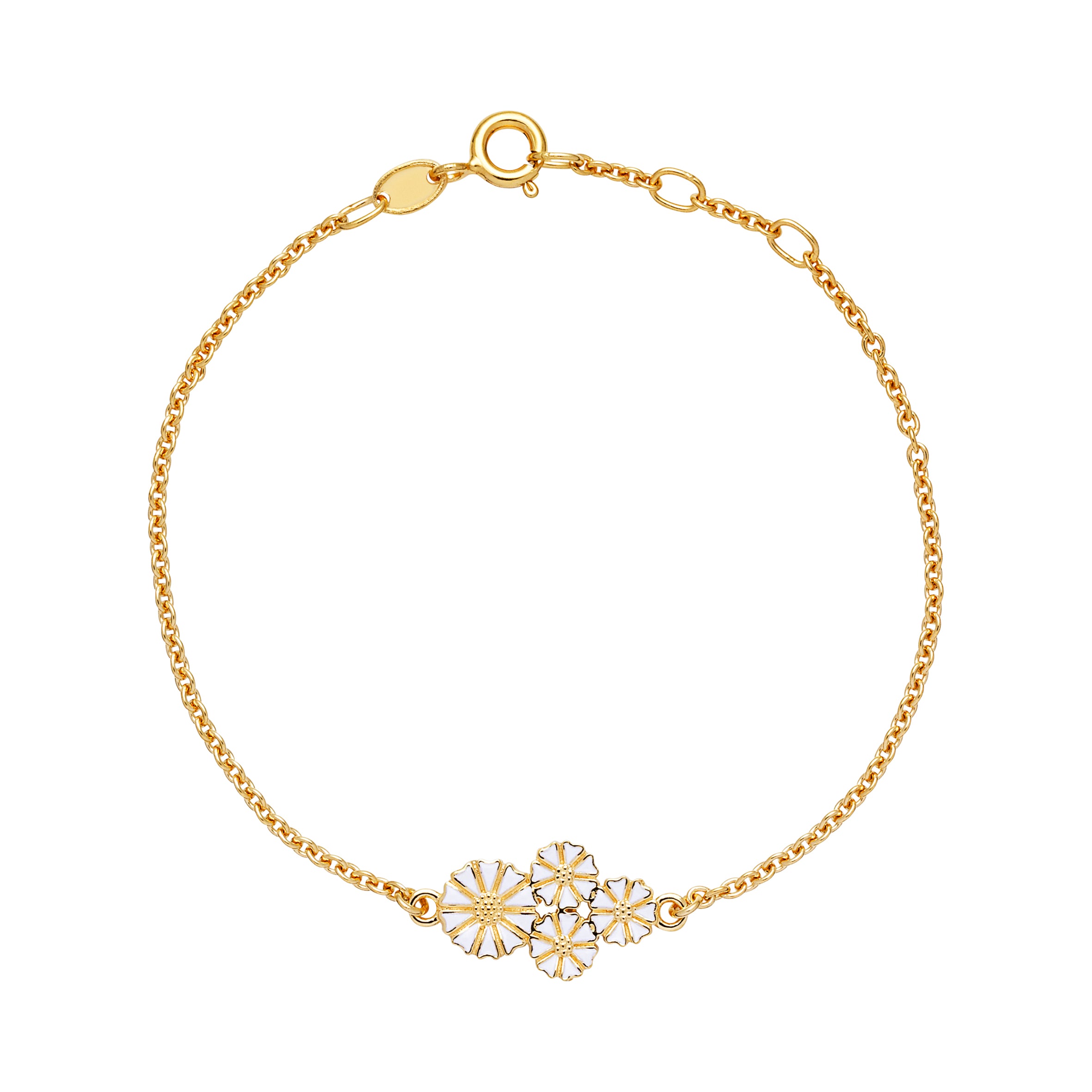 Lund Copenhagen Forgyldt Marguerit Armbånd 9015046 - Lund Armbånd  - 1233690153711