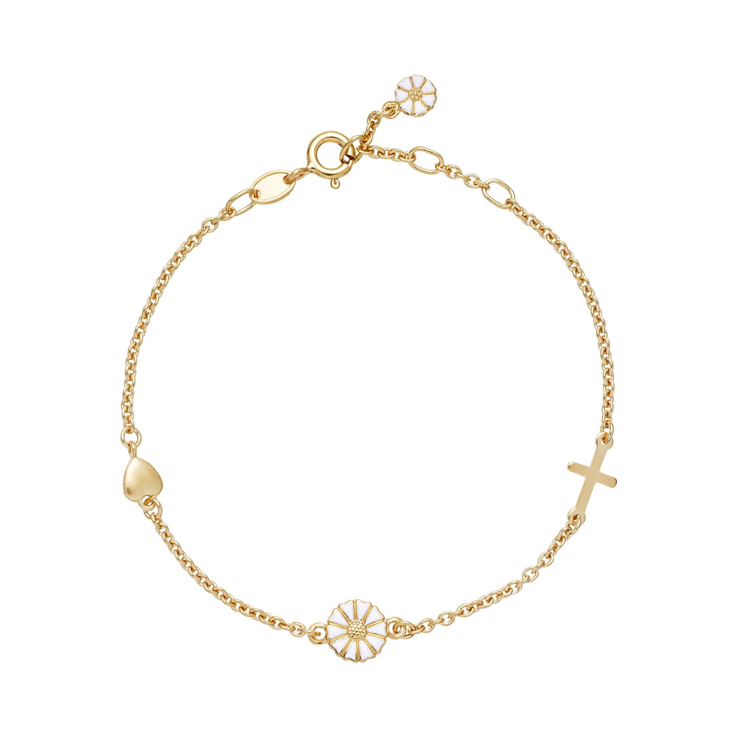 Lund Copenhagen Marguerit Armbånd Med Tro Håb Kærlighed 9015053 - Lund Armbånd  - 1233690234625