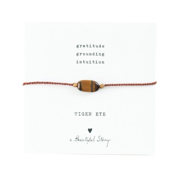 ArmbÅnd TigerØje & Guldperler Beautifull Story Armbånd Beautiful Story Studiobuus - Armbånd  - 8719632495796