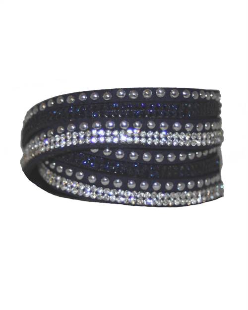 Armbånd Sten Dobbelt Blå - Smikka Armbånd