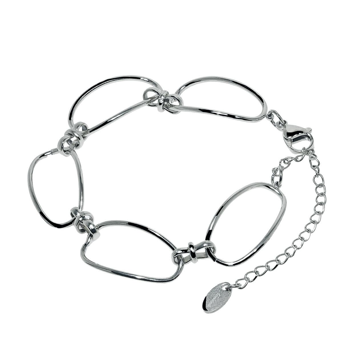 Bold Wavy Silver Armbånd - Abelstedt Armbånd