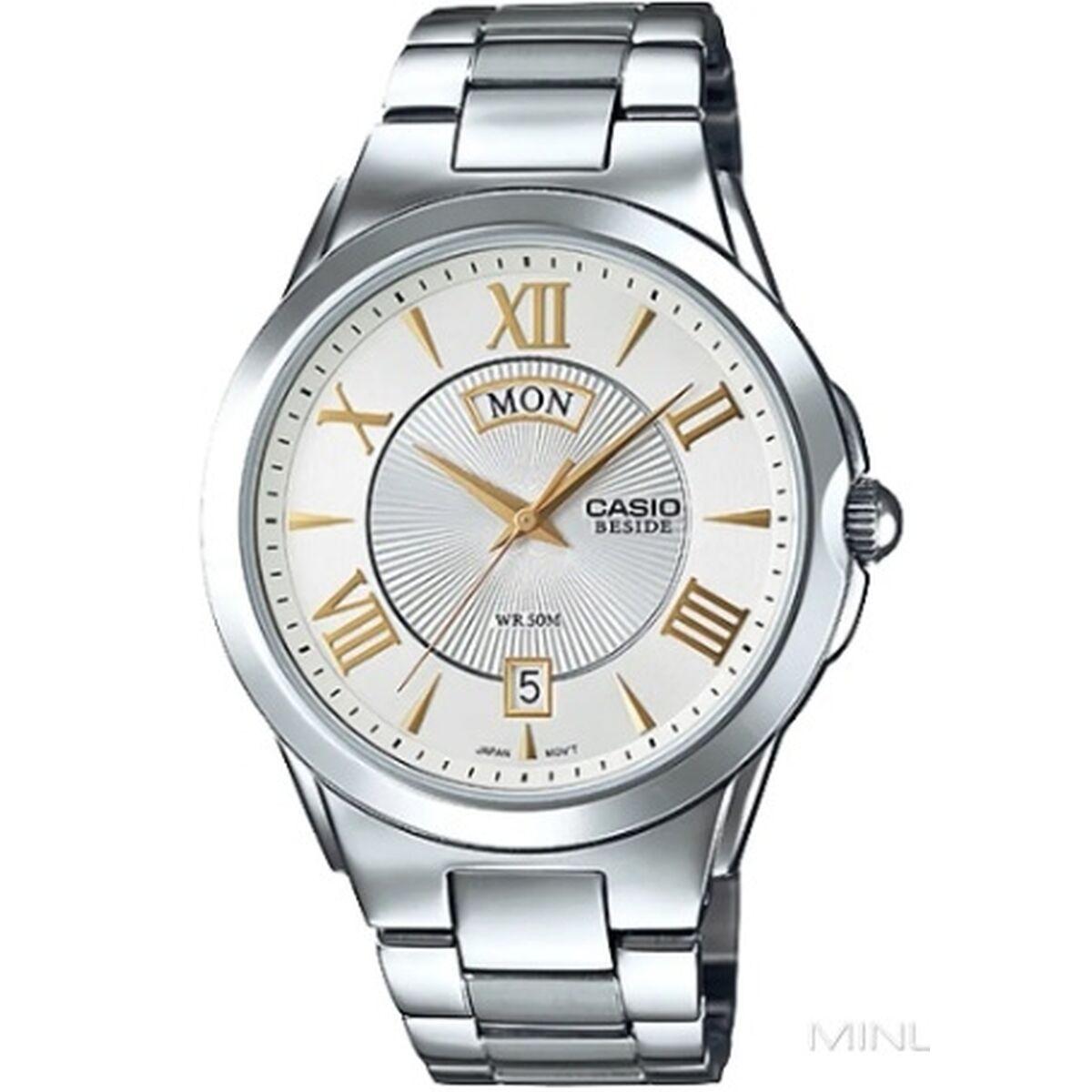 Herreur Casio Beside Sølvfarvet - Armbånd  - 4971850085201