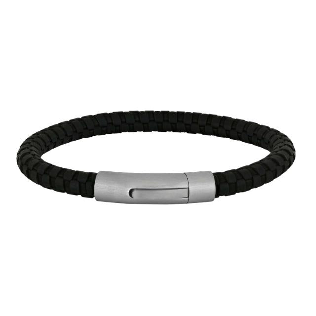 Sort Nordahl Armbånd Son Noa Læder Armbånd Med Stål Lås 809702891 - Nordahl Armbånd  - 1233690233871