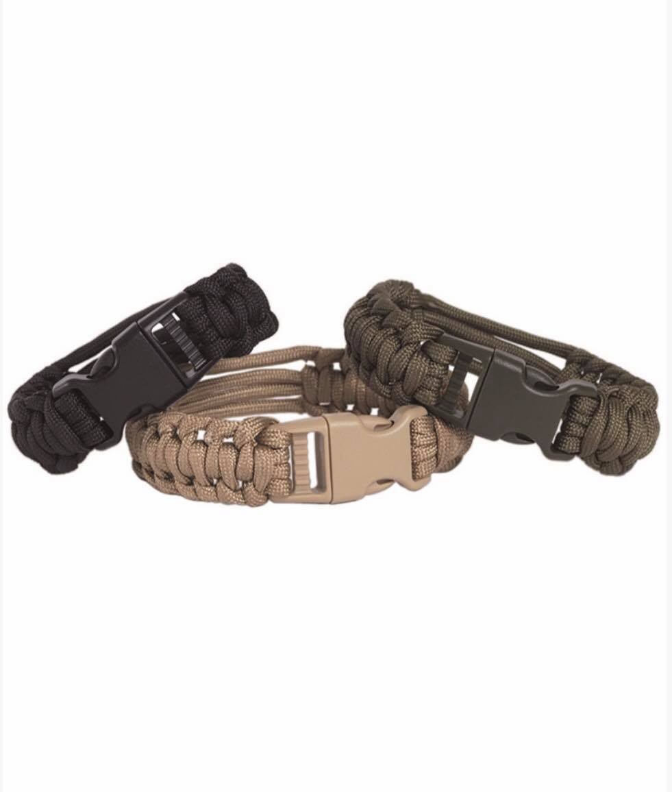 Sort Black Paracord Bracelet Mil Tec - Armbånd
