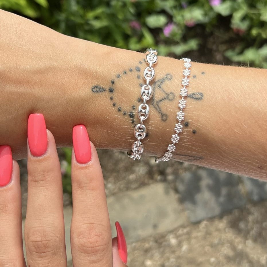 Sølv Armbånd Calabrote Kæde Sterling - Spain Armbånd  - 05740034015865