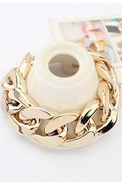 Gold Chorme Bracelet - Cherries.dk Armbånd