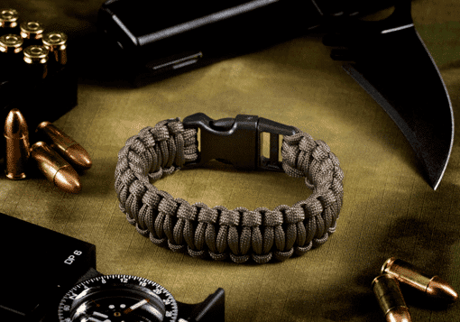 Gun Grey Paracord Bracelet Mange Farver Invader Gear - Armbånd  - 9010109134798