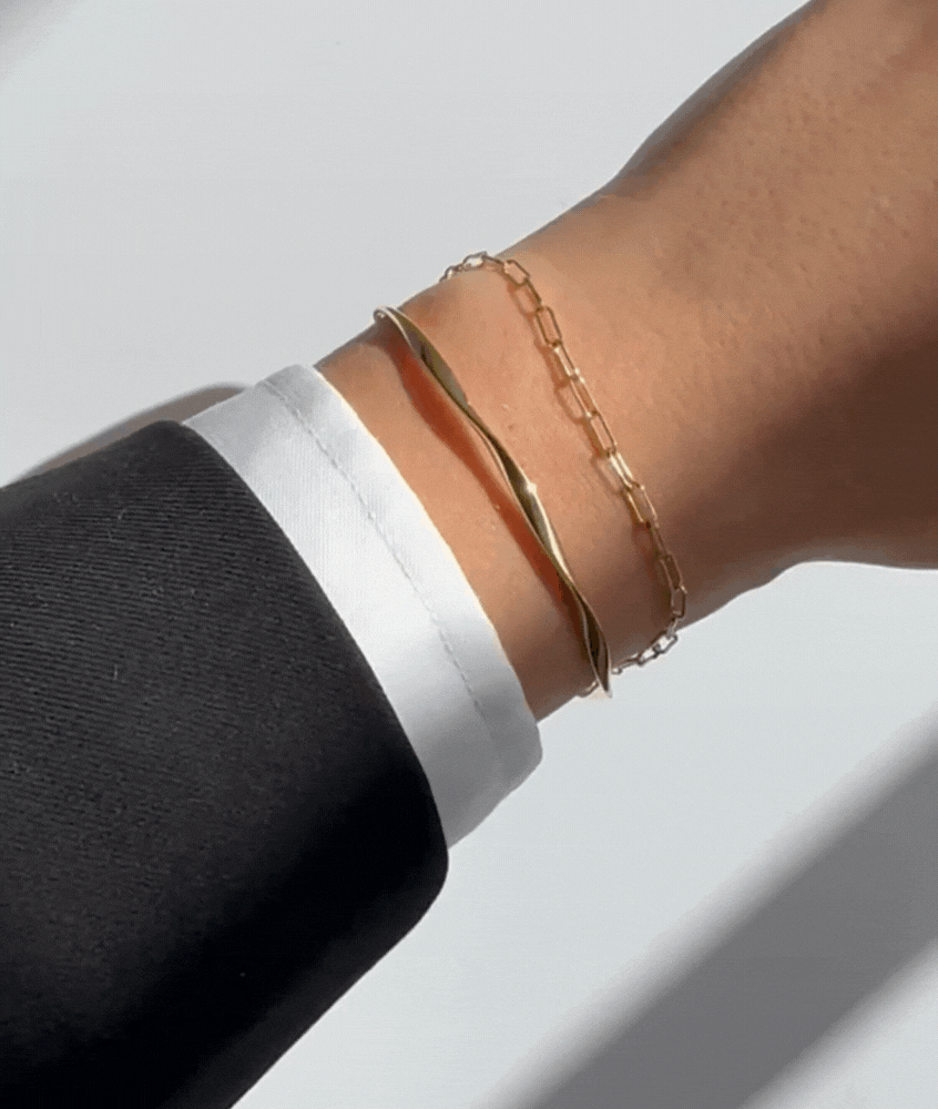 With Twist & Anchored Armbånd - Aiu Aio Armbånd