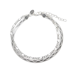 Armbånd Snake & Figaro Sølv - Aqua Dulce Armbånd  - 5740013852061