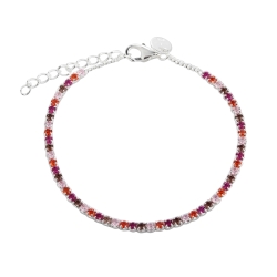 Pink Tennis Armbånd Sterling Sølv Aqua Dulce - Aqua Dulce Armbånd  - 5740013852221