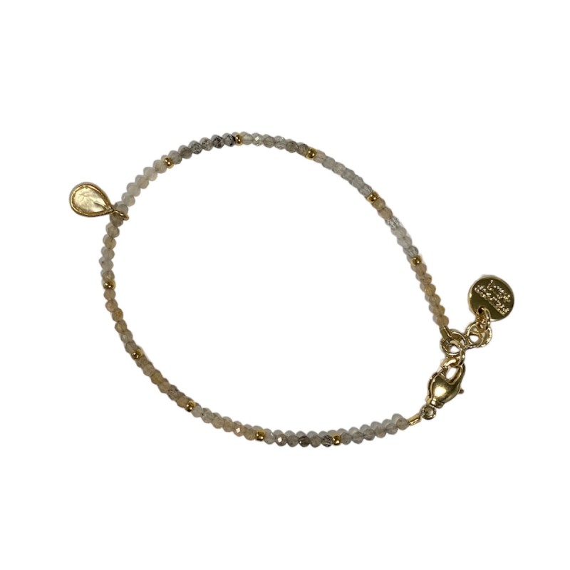 Armbånd Friihof Siig Brune Perler Sten - Friihof + Siig Armbånd