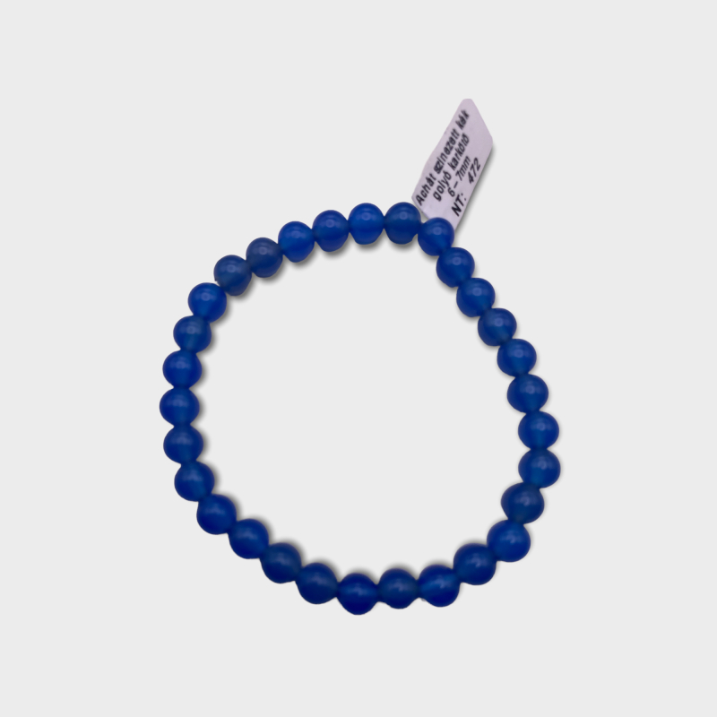 Blå Agat Armbånd - Armbånd