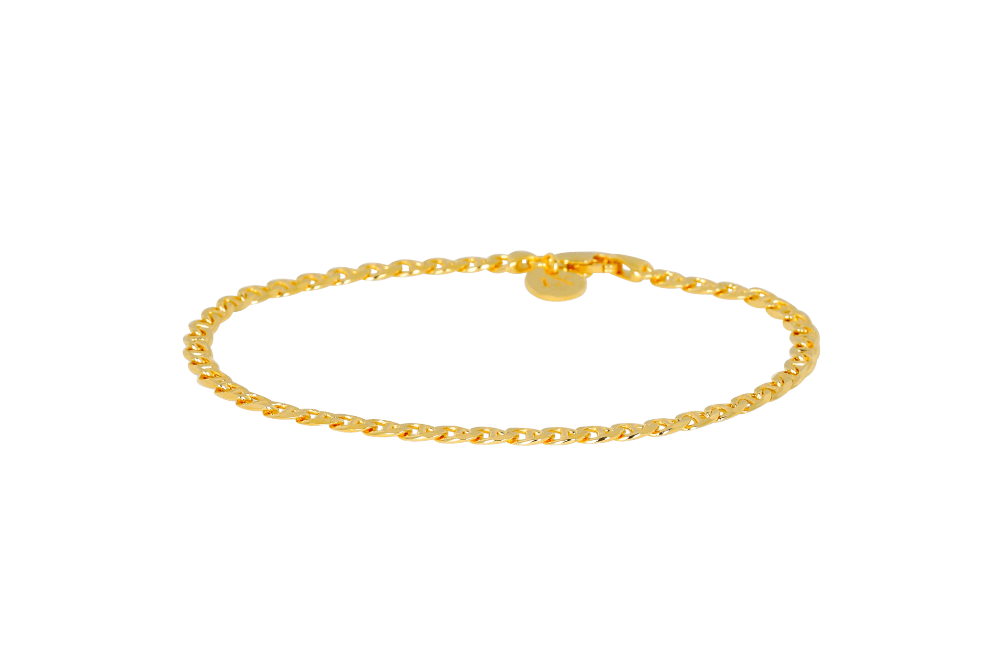 Guld Curb Marina Bracelet - Ix Studios Armbånd  - 5714534011108