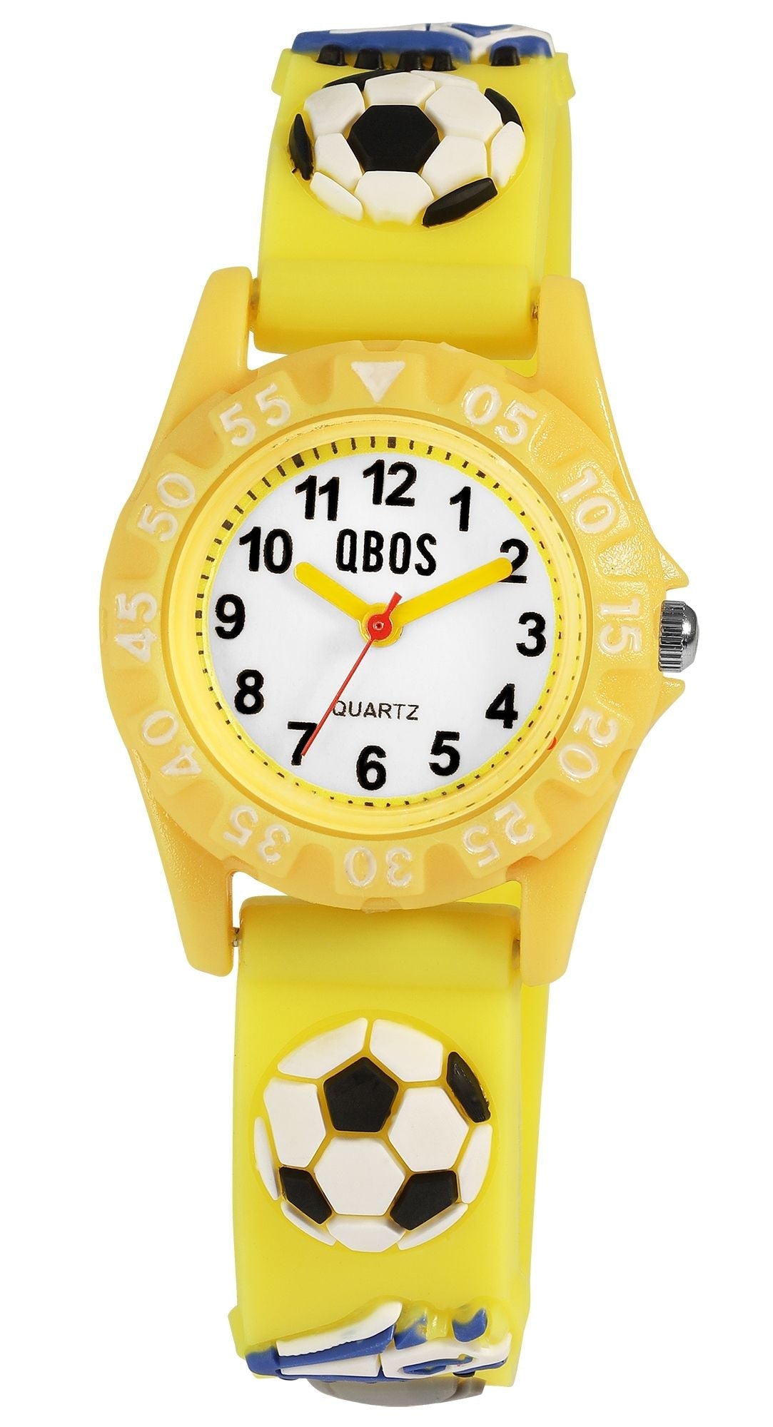 Børneur Med Fodboldmotiv Gul - Lukaki.dk Armbånd  - 4068532022088