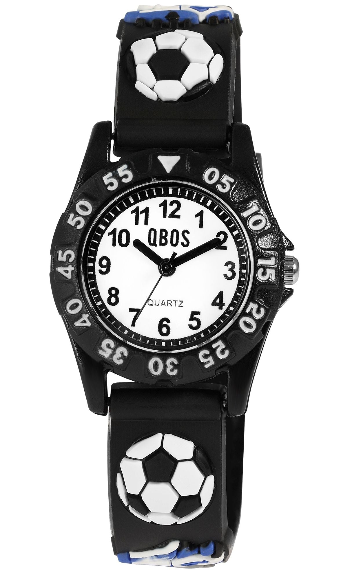 Sort Børneur Med Fodboldmotiv - Lukaki.dk Armbånd  - 4068532022057
