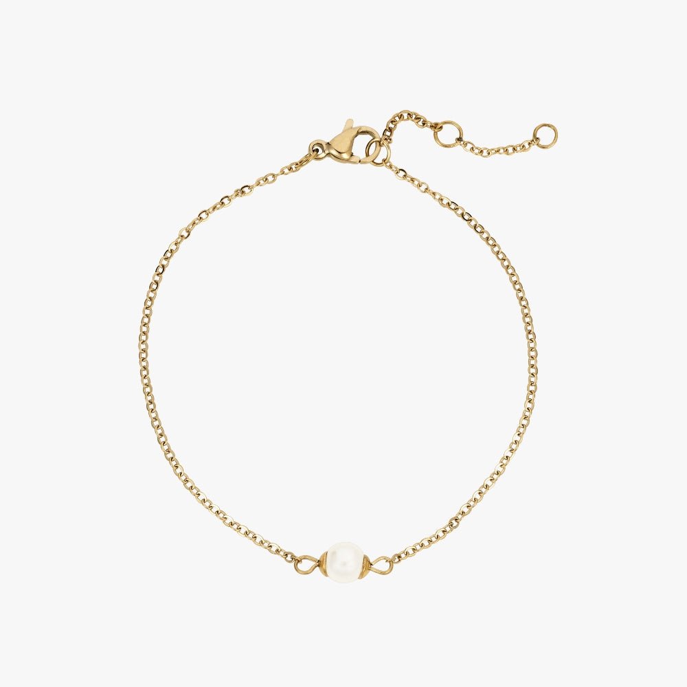 Ella Havperle Armbånd 14k Guldbelagt - Armbånd