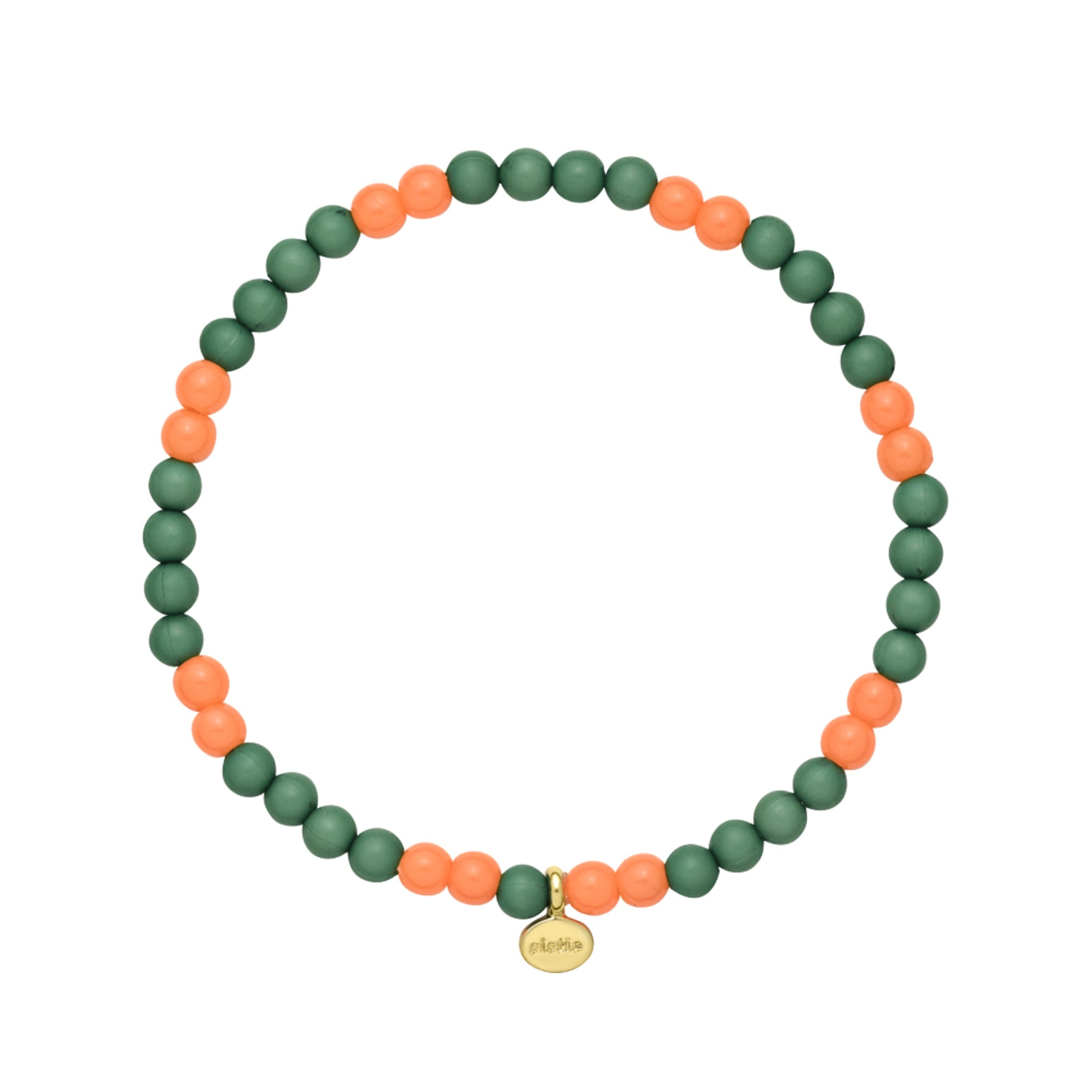Grøn Poppy Chunky Armbånd & Orange - Sistie Armbånd