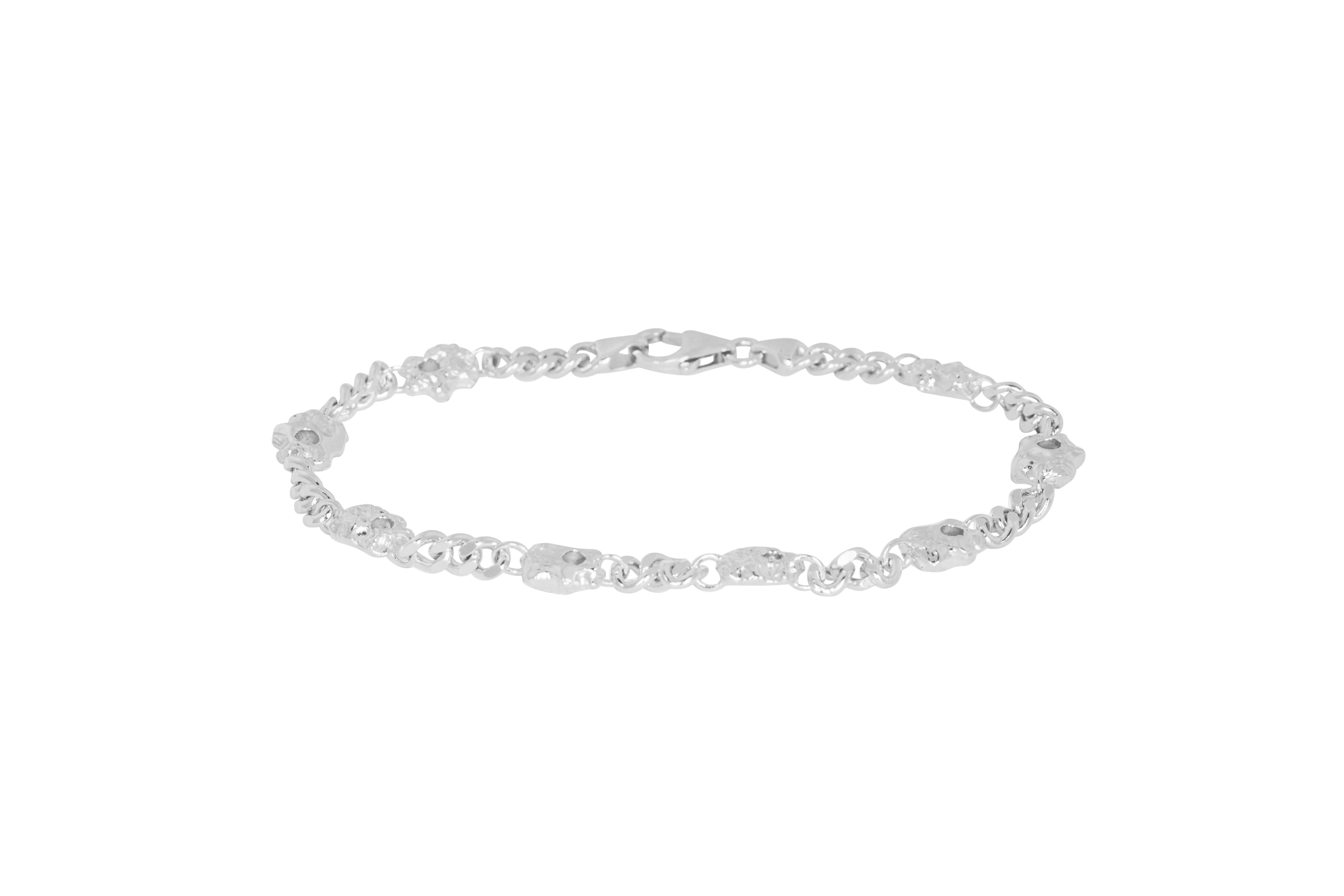 Sølv Rock Curb Bracelet Silver - Ix Studios Armbånd  - 5714534011023
