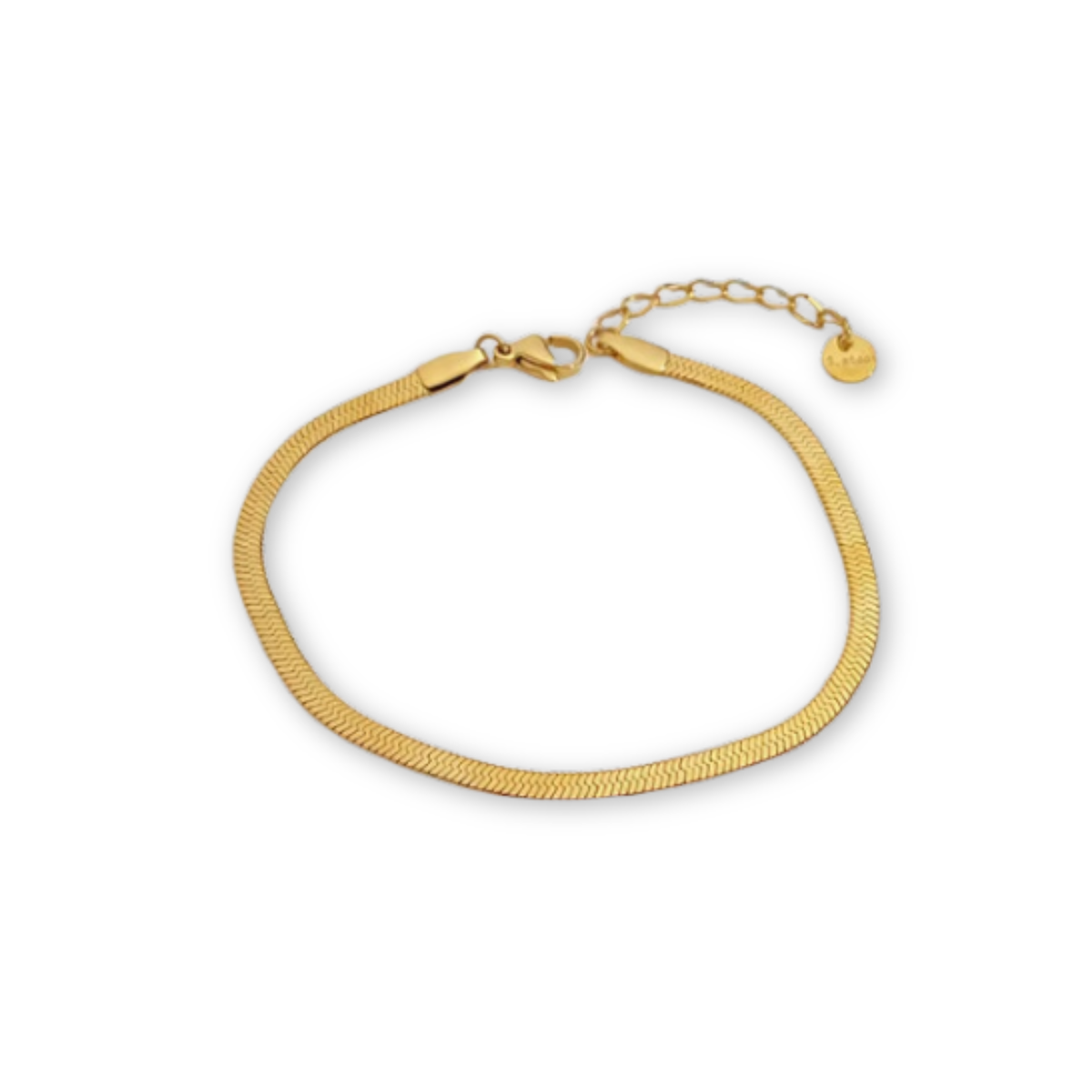 Serena Flad Snake Guldarmbånd - Lilu Studio Armbånd