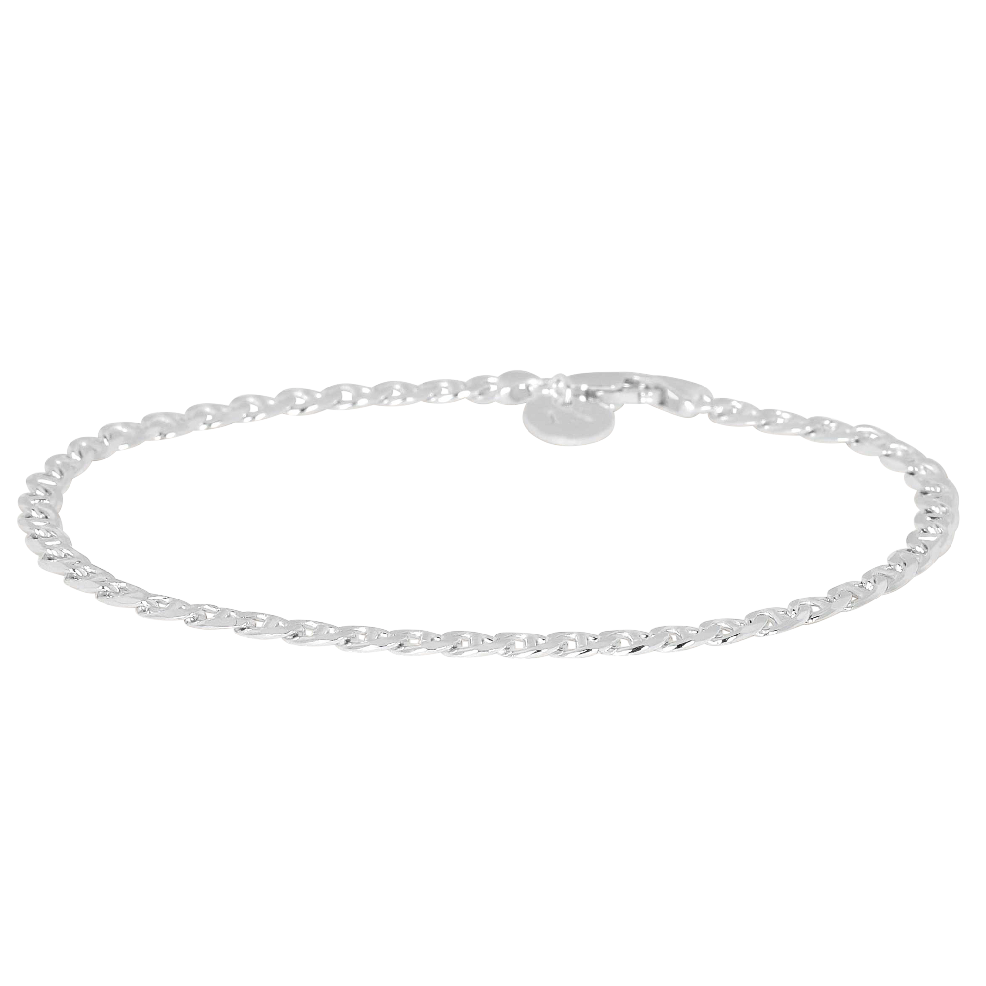 Sølv Curb Marina Bracelet Silver - Ix Studios Armbånd  - 5714534011139
