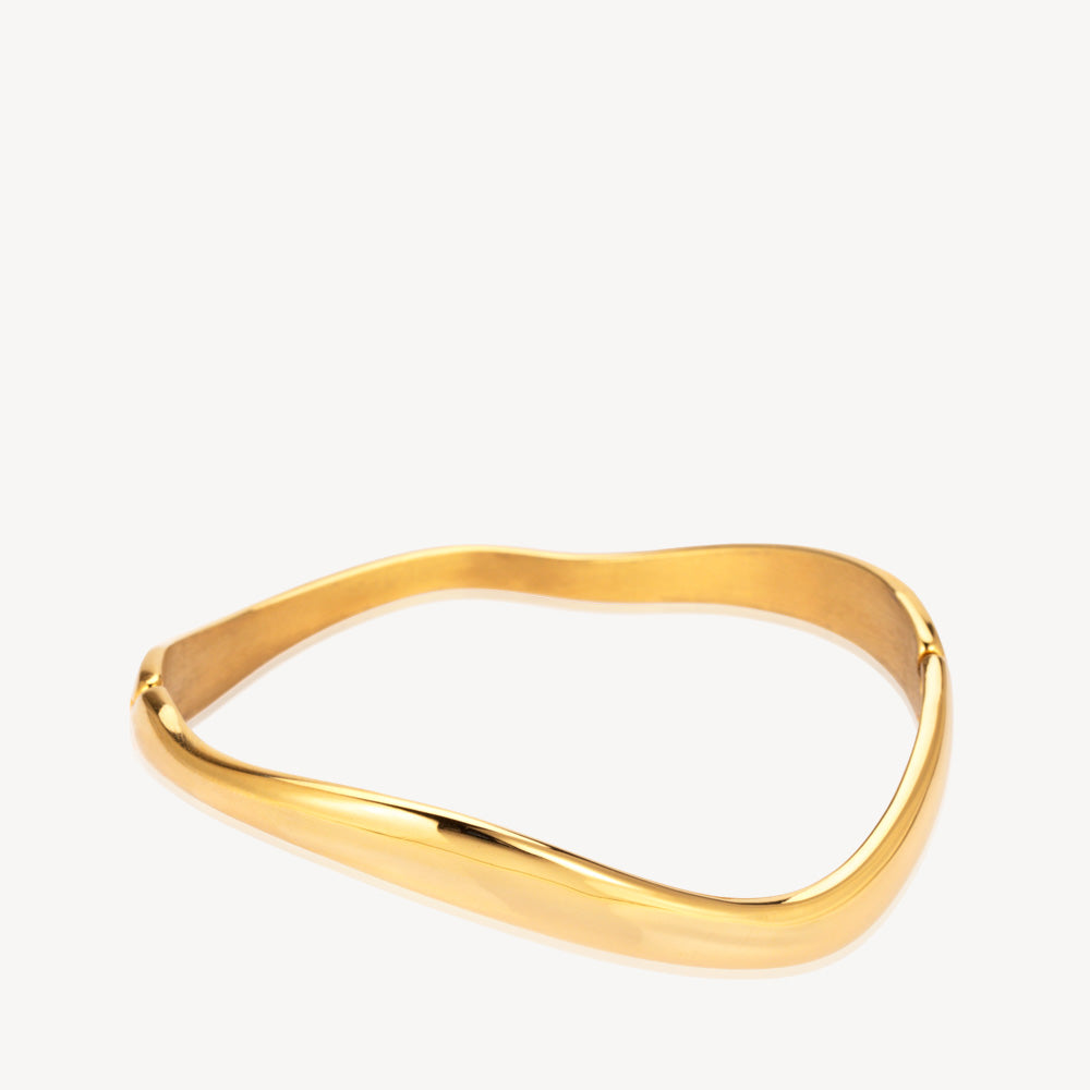 Guld Wavy Armbånd Forgyldt - Sistie2nd Armbånd